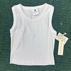 Ocean Drive Classic White Sleeveless Top
